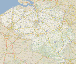 Duża szczegółowa mapa drogowa Belgii ze wszystkimi miastami.