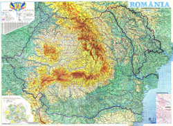 Duża mapa internetowa Rumunii.
