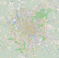 Duża szczegółowa mapa samochodowa Moskwy.