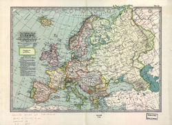 Duża szczegółowa stara mapa polityczna Europy - 1897.