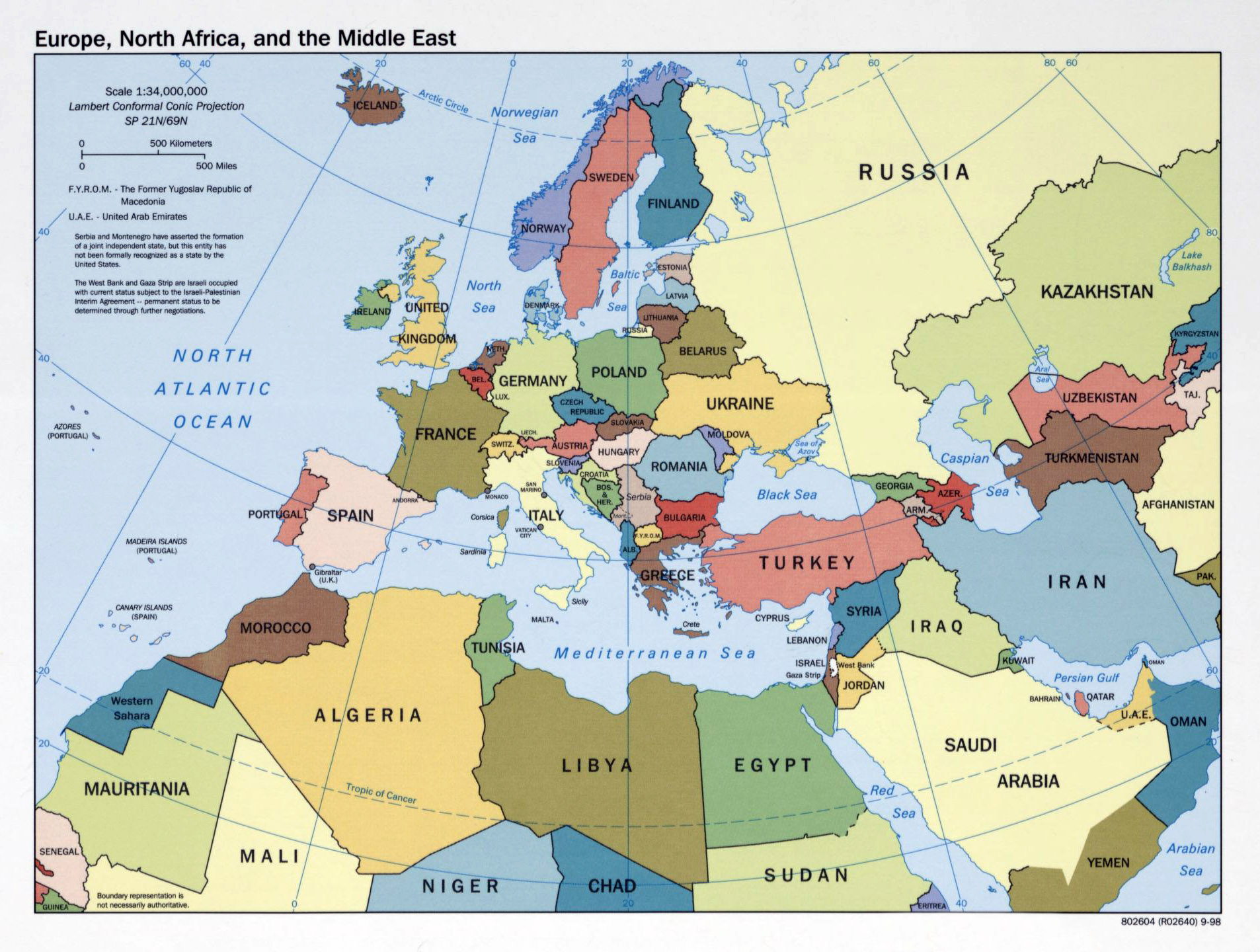 Map Of North Africa And Southwest Europe 72